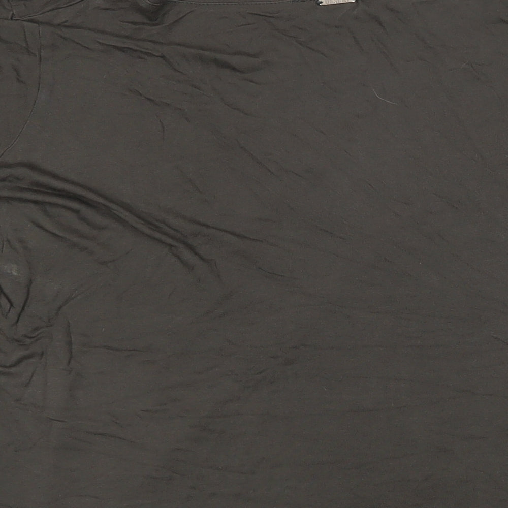 Desray Womens Grey Cotton Basic T-Shirt Size 10 Sweetheart