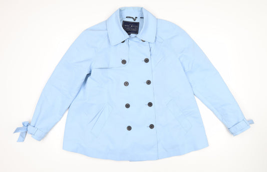 Womens UK Size 14 Jack Wills Blue Cotton Jacket