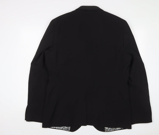 NEXT Mens Blue Polyester Jacket Suit Jacket Size 46 Regular