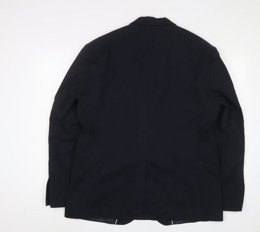 New Look Mens Blue Polyester Jacket Suit Jacket Size 44 Regular