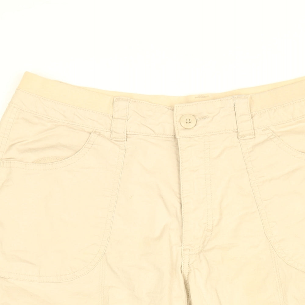 Lee Womens Beige Cotton Bermuda Shorts Size 16 L15 in Regular Zip