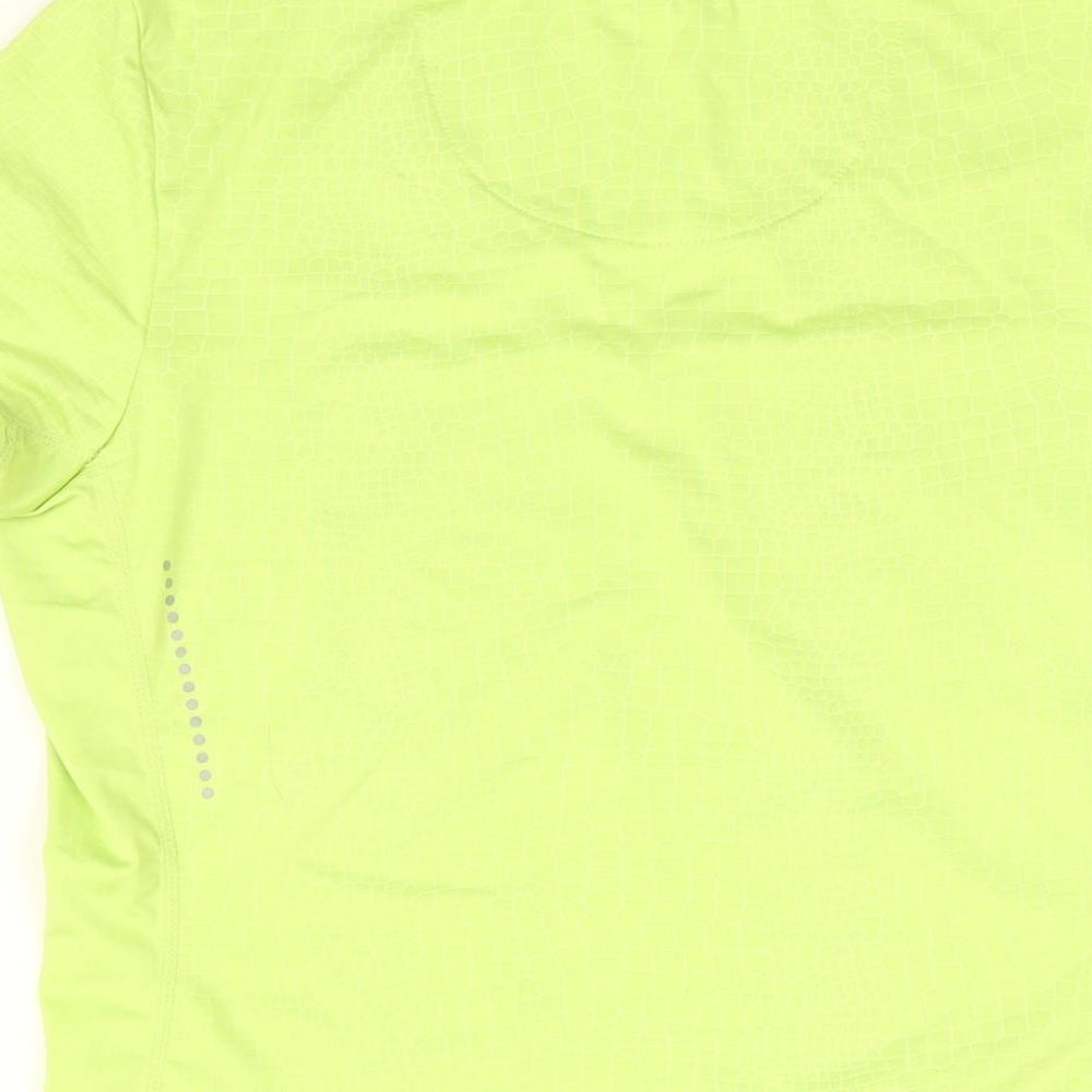 Slazenger Womens Green Polyester Basic T-Shirt Size 12 V-Neck Pullover