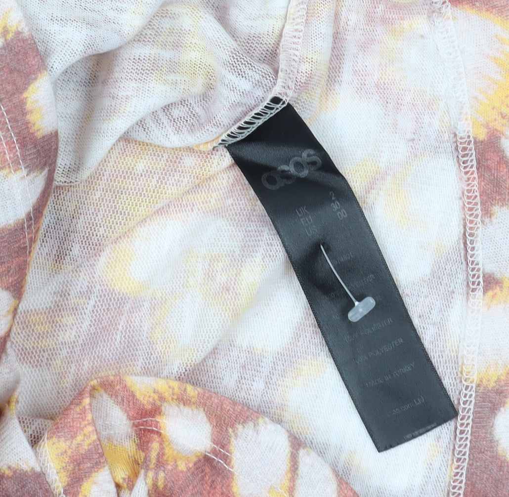 Close-up detail of ASOS Multicoloured Animal Print T-Shirt, 2XL