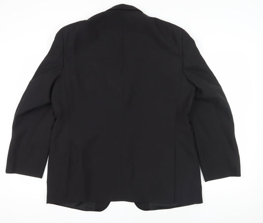 Daniel Drescott Black Blazer, Size 46in, Single-Breasted