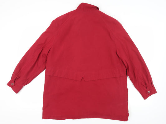 Marks and Spencer Red Mid-Length Coat Size 14