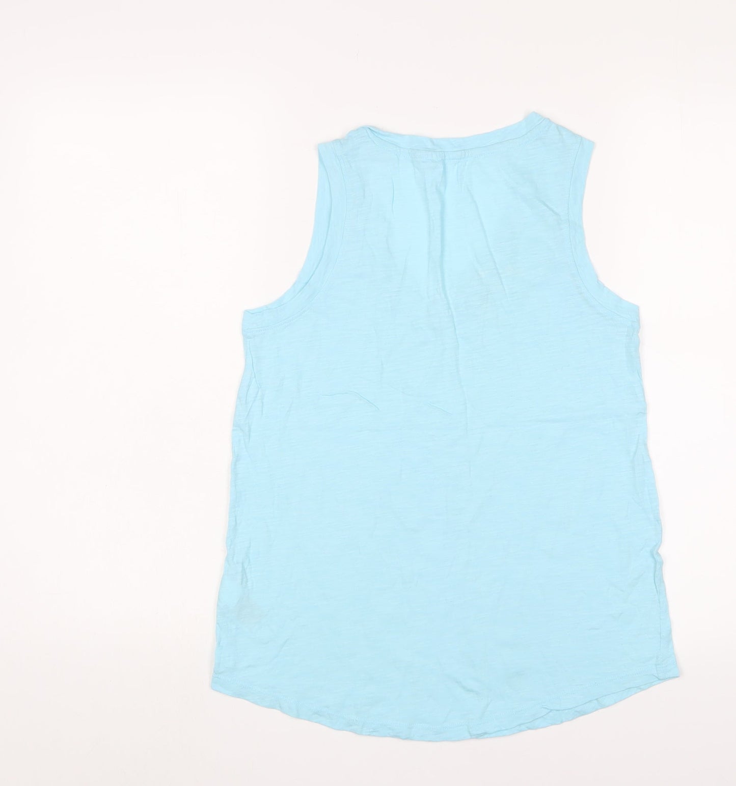 Gap Womens Blue Cotton Basic T-Shirt Size S V-Neck