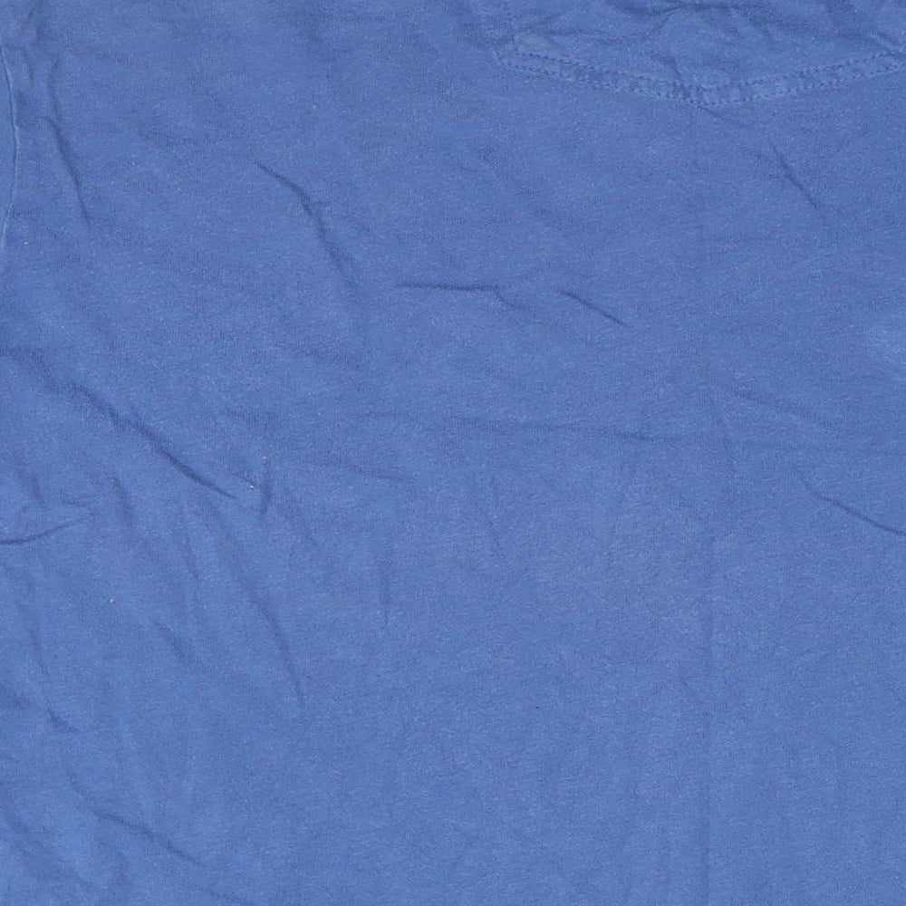 Fat Face Mens Blue Cotton T-Shirt Size L Round Neck - Life Is Out There