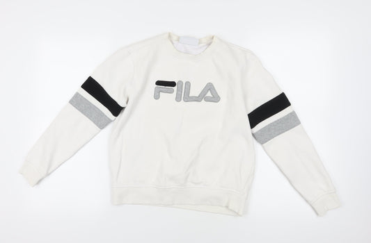 FILA White Pullover Sweatshirt - Women's Size S