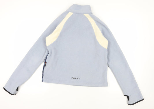 Quiksilver Blue High Neck Fleece Sweatshirt Unisex Size 5