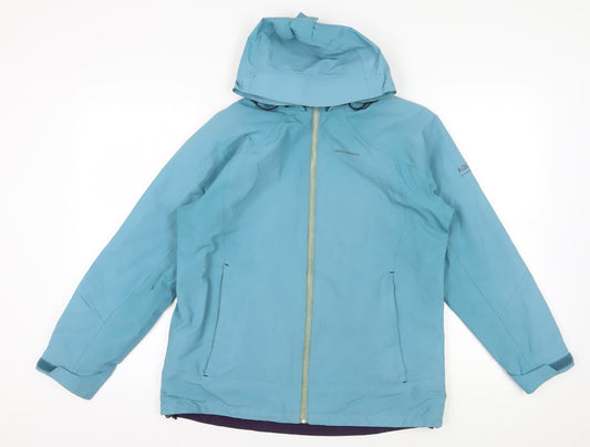 Craghoppers Blue Waterproof Hooded Jacket Size 14