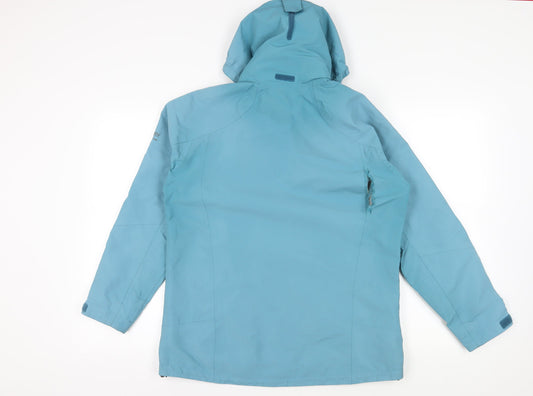 Craghoppers Blue Waterproof Hooded Jacket Size 14