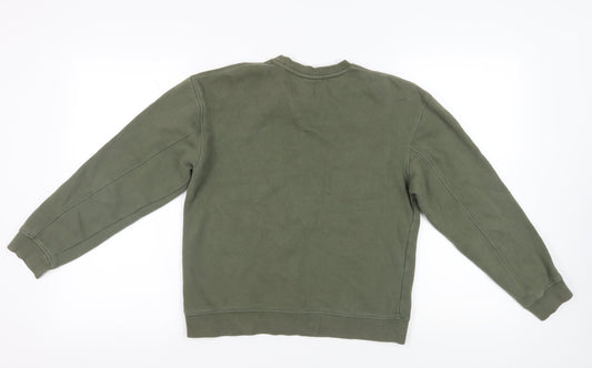 Topshop Khaki Pullover Sweatshirt XS