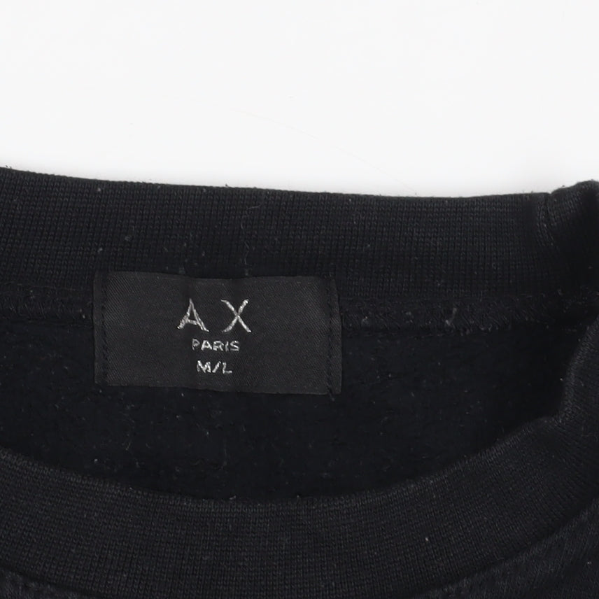 Brand and care label for AX Paris Black J'Adore Sweatshirt M/L