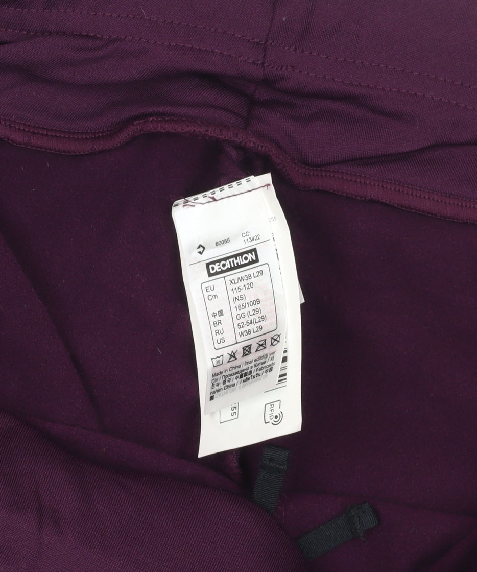 Additional view of Kalenji Purple Compression Running Trousers, size 10
