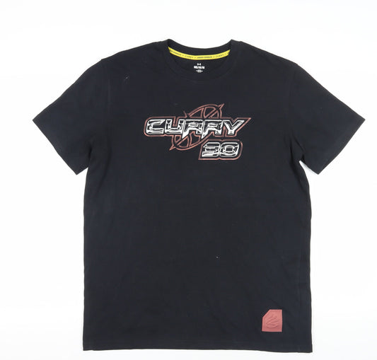 Under Armour Black Curry T-Shirt, Size M, Sports Style