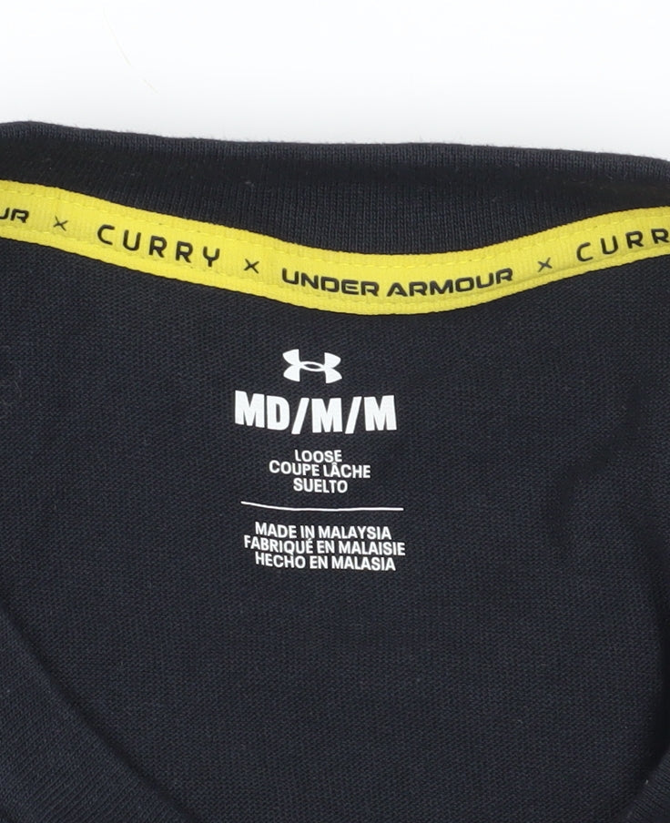 Under Armour Black Curry T-Shirt, Size M, Sports Style