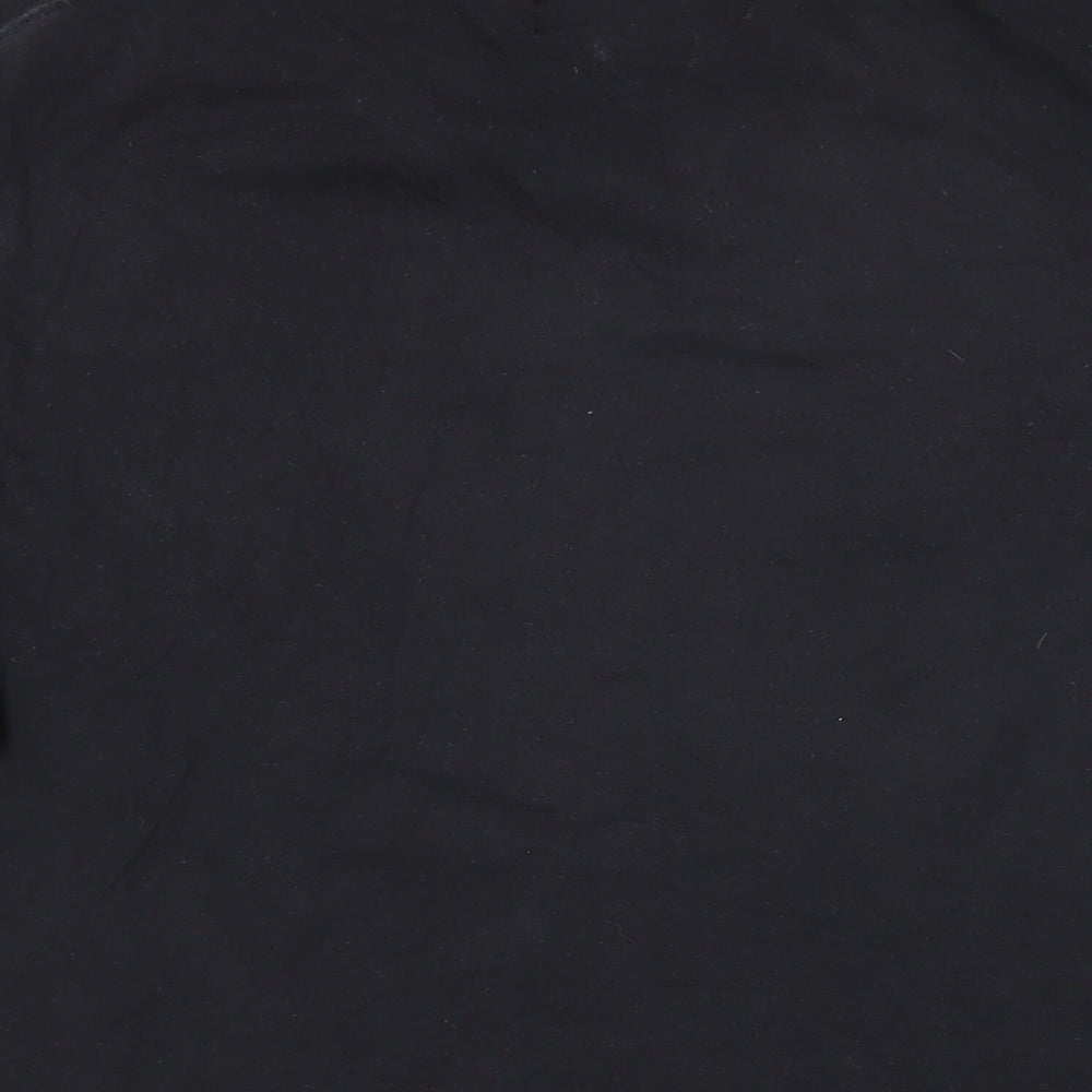 Twisted Soul Womens Black 100% Cotton Basic T-Shirt Size M Round Neck