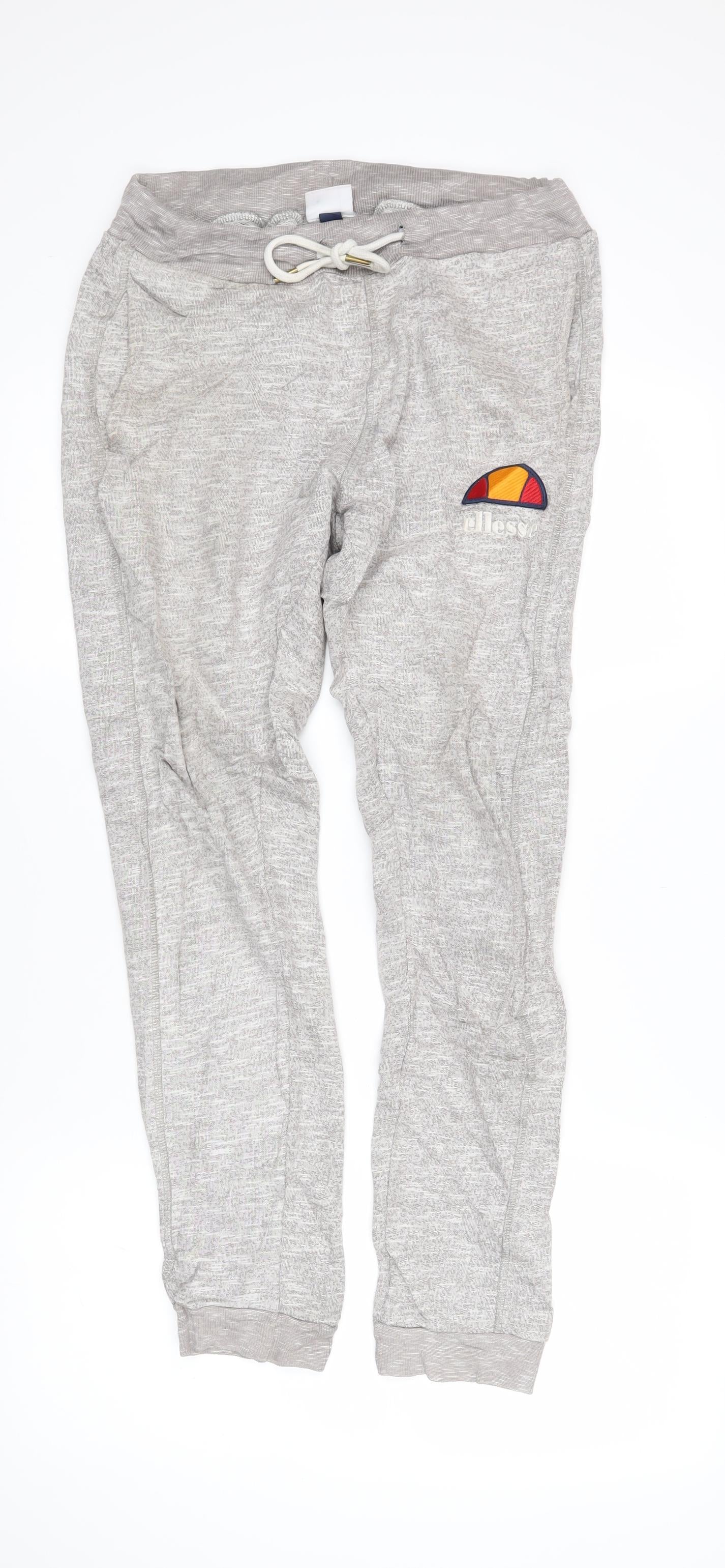 ellesse Womens Brown Polyester Jogger Trousers Size S L27 in Regular Drawstring