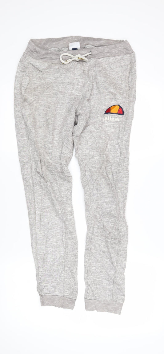 ellesse Womens Brown Polyester Jogger Trousers Size S L27 in Regular Drawstring