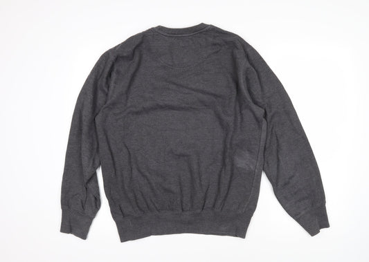 US Polo Assn. Mens Grey Polyester Pullover Sweatshirt Size S