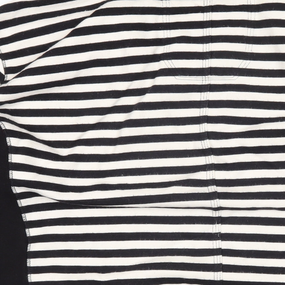 Fcuk Womens Multicoloured Striped Polyester Pullover Sweatshirt Size S Pullover