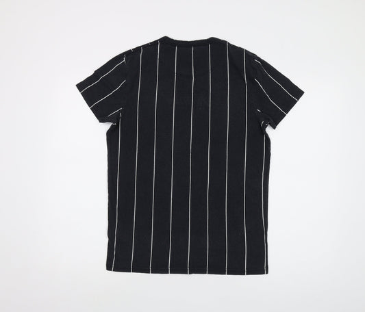 Hollister Mens Black Cotton T-Shirt Size S Crew Neck
