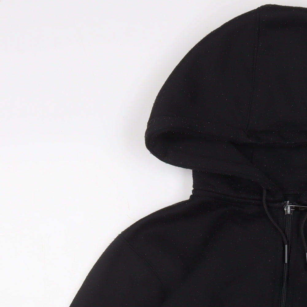 Lonsdale Mens Black Polyester Full Zip Hoodie Size S - Logo