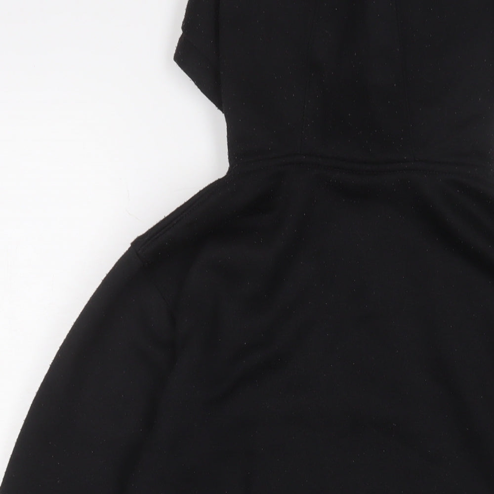 Lonsdale Mens Black Polyester Full Zip Hoodie Size S - Logo