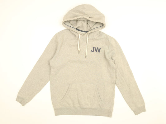 Jack Wills Mens Grey Cotton Pullover Hoodie Size XS - Wills Logo