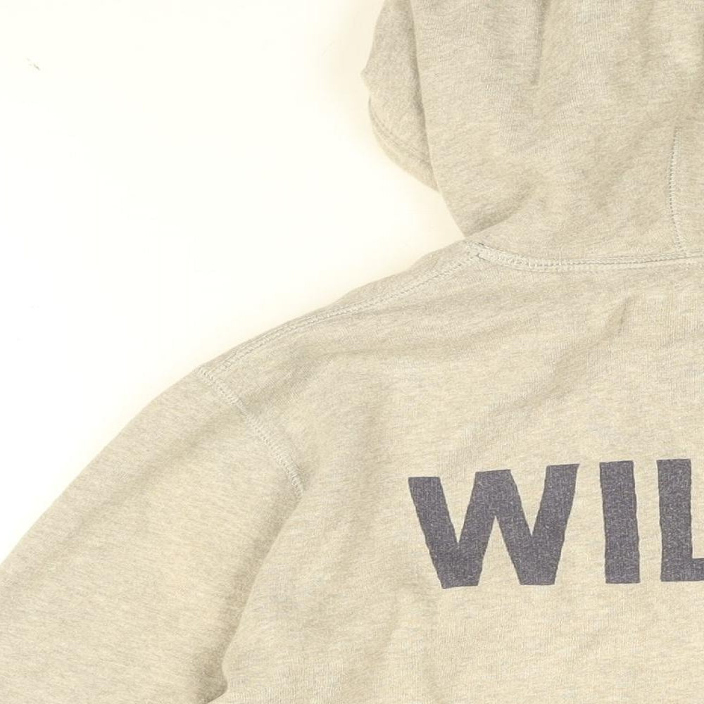 Jack Wills Mens Grey Cotton Pullover Hoodie Size XS - Wills Logo