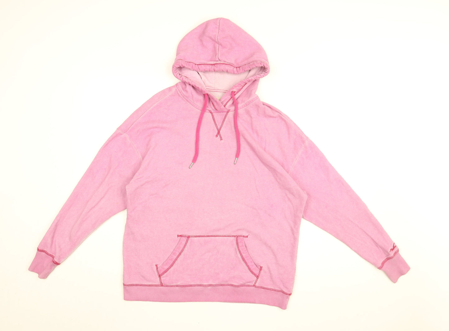 Hollister Mens Pink Cotton Pullover Hoodie Size XS