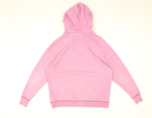 Hollister Mens Pink Cotton Pullover Hoodie Size XS