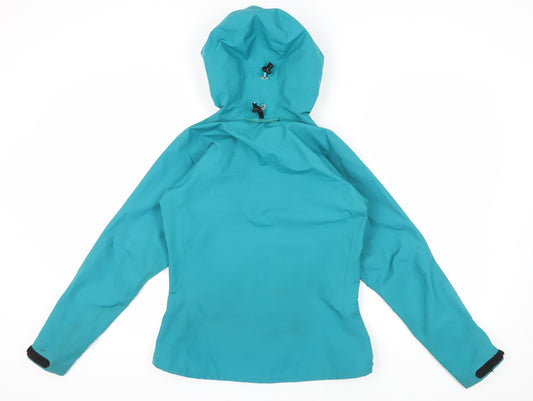 Haglöfs Blue Waterproof Hooded Jacket XS
