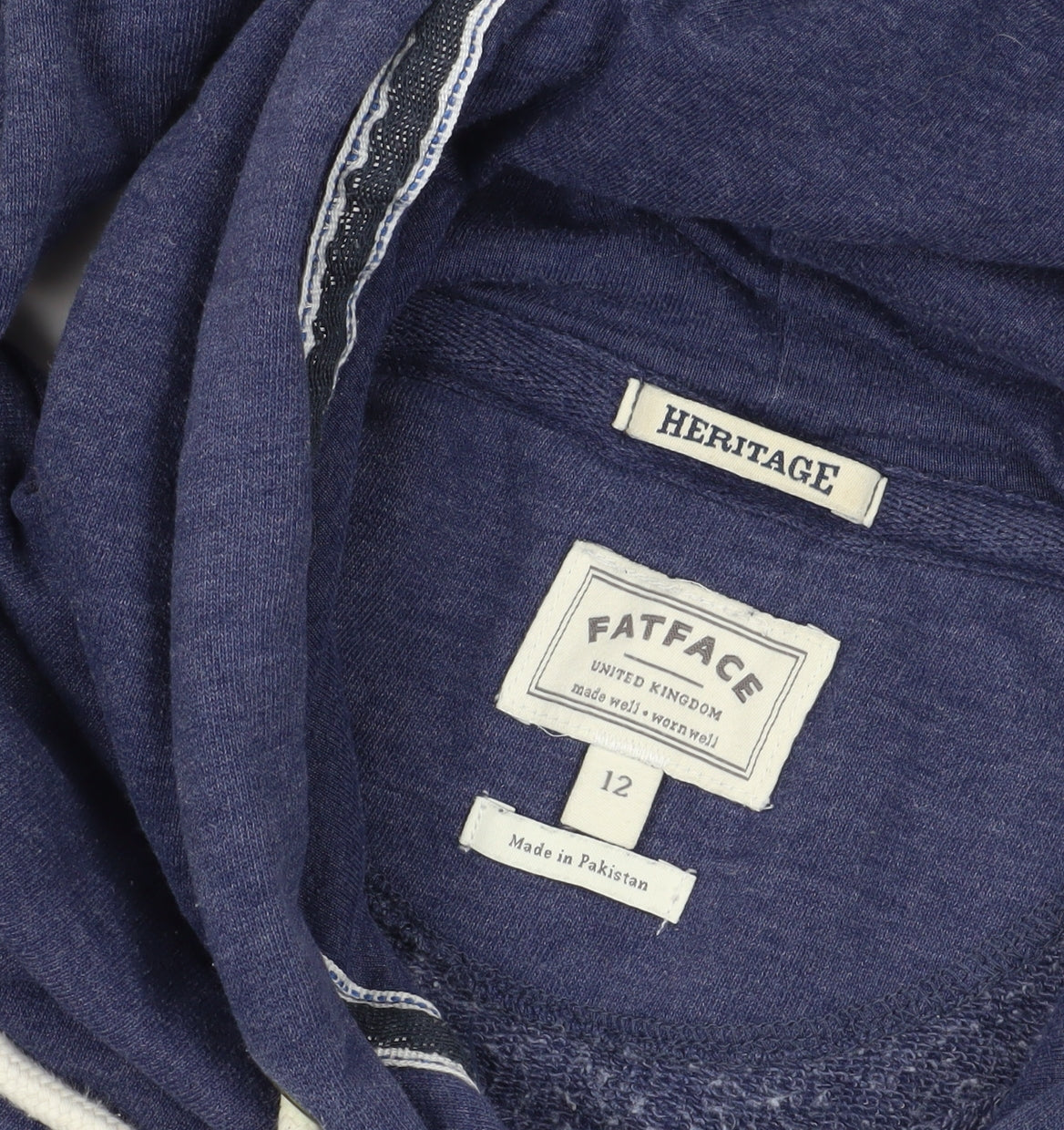 FatFace Blue Pullover Hoodie Size 12 - Cosy & Stylish