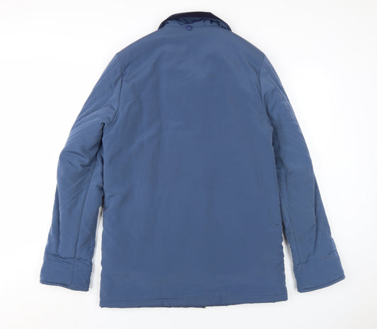EWM Womens Blue Jacket Coat Size 10 Zip