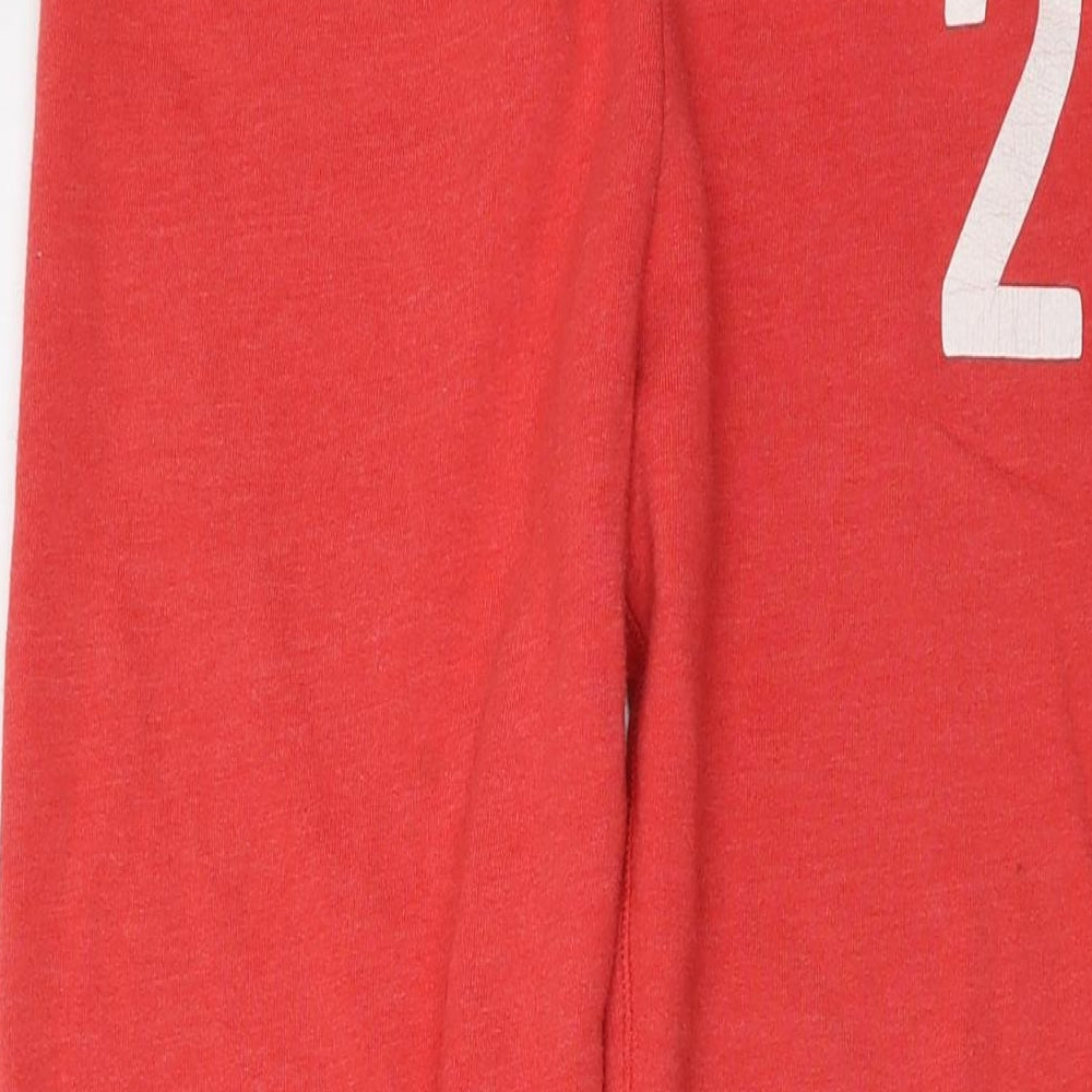 Jack Wills Womens Red Cotton Sweatpants Trousers Size 12 L31 in Regular Drawstring