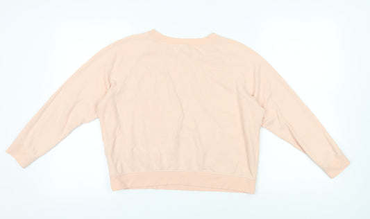 Jack Wills Pink Pullover Sweatshirt UK 10