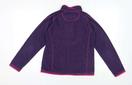 Womens UK 10 Regular Mountain Life Purple Pullover Sweatshirt