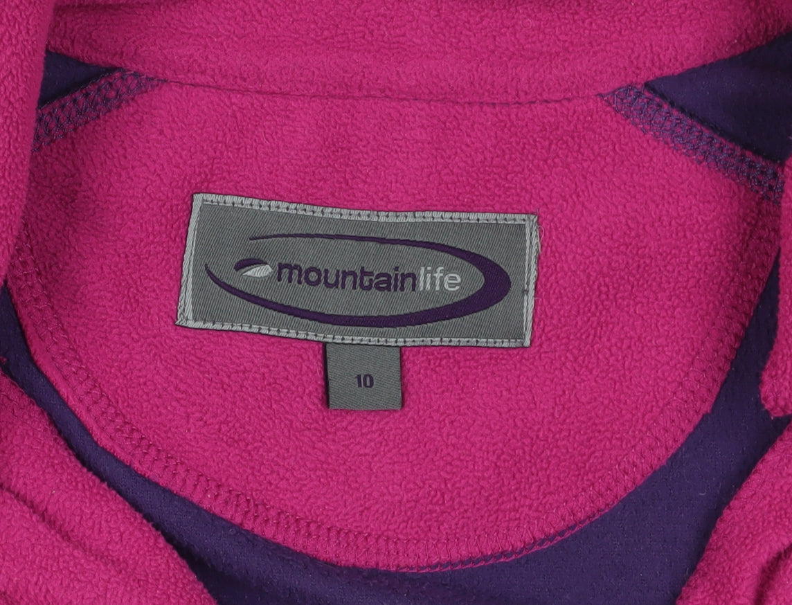 Mountain Life Purple Fleece Sweatshirt Size 10
