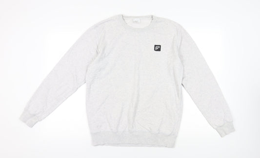 Additional front view of AS Colour Grey Pullover Sweatshirt - Medium