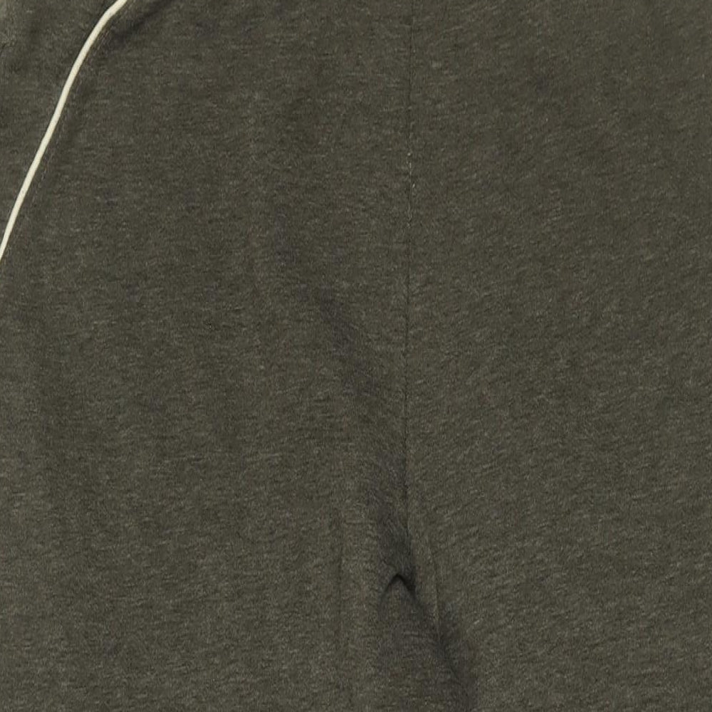 Slazenger Mens Grey Cotton Jogger Trousers Size S L27 in Regular Drawstring