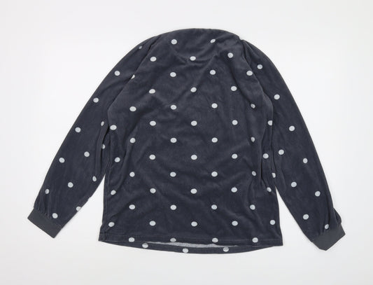 Disney Womens Grey Polka Dot Polyester Basic T-Shirt Size S Crew Neck - Minnie Mouse