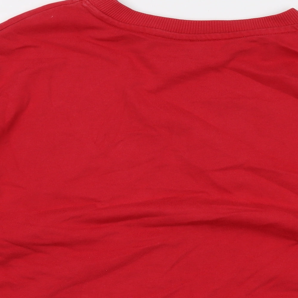 Harvard Womens Red Cotton Pullover Sweatshirt Size 8 Pullover