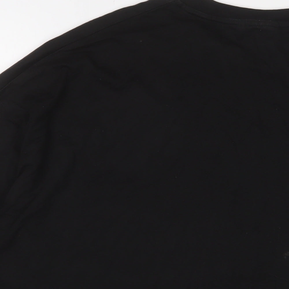 ASOS Womens Black Cotton Basic T-Shirt Size L Crew Neck - Friends