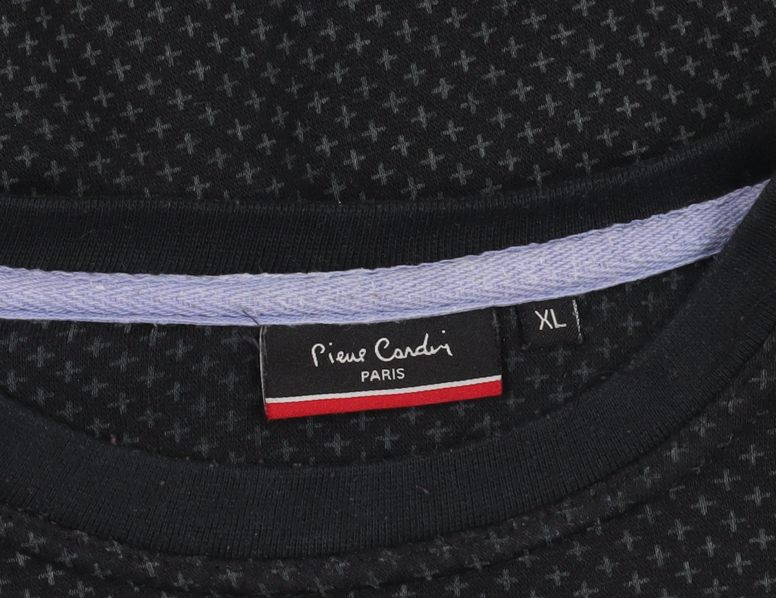 Brand and care label for Pierre Cardin Black XL Pullover Sweatshirt - Graphic Logo