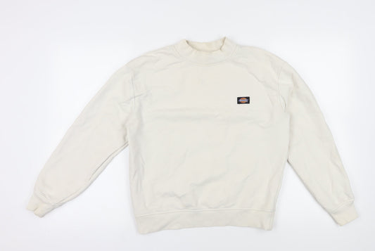 Dickies Ivory Crew Neck Sweatshirt, Size S, Unisex Adult