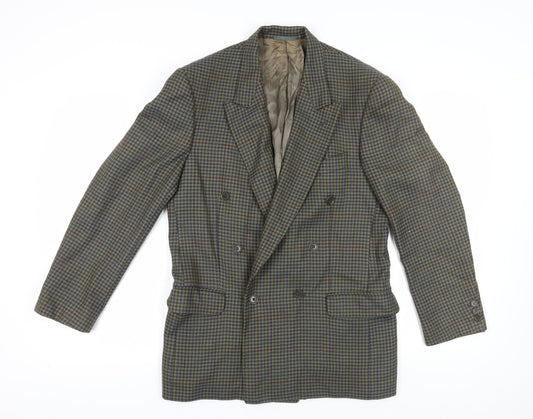 Jaeger Checked Wool Blazer - UK 48 Chest, Classic Fit