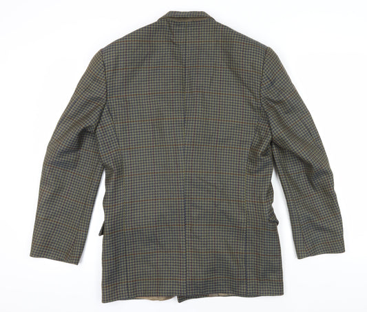 Jaeger Checked Wool Blazer - UK 48 Chest, Classic Fit