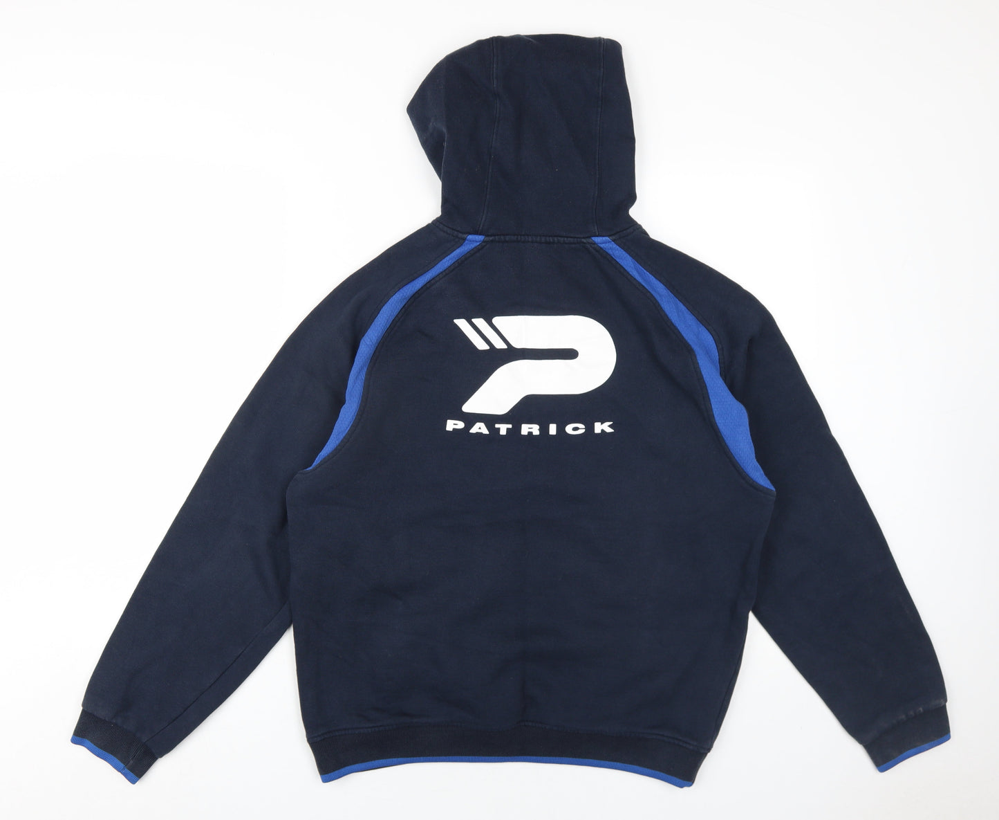Leeds Rhinos Mens Blue Cotton Pullover Hoodie Size S