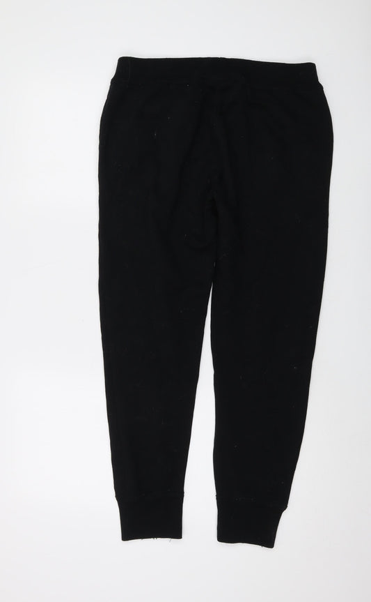 Polo Ralph Lauren Mens Black Cotton Sweatpants Trousers Size M L27 in Regular Drawstring